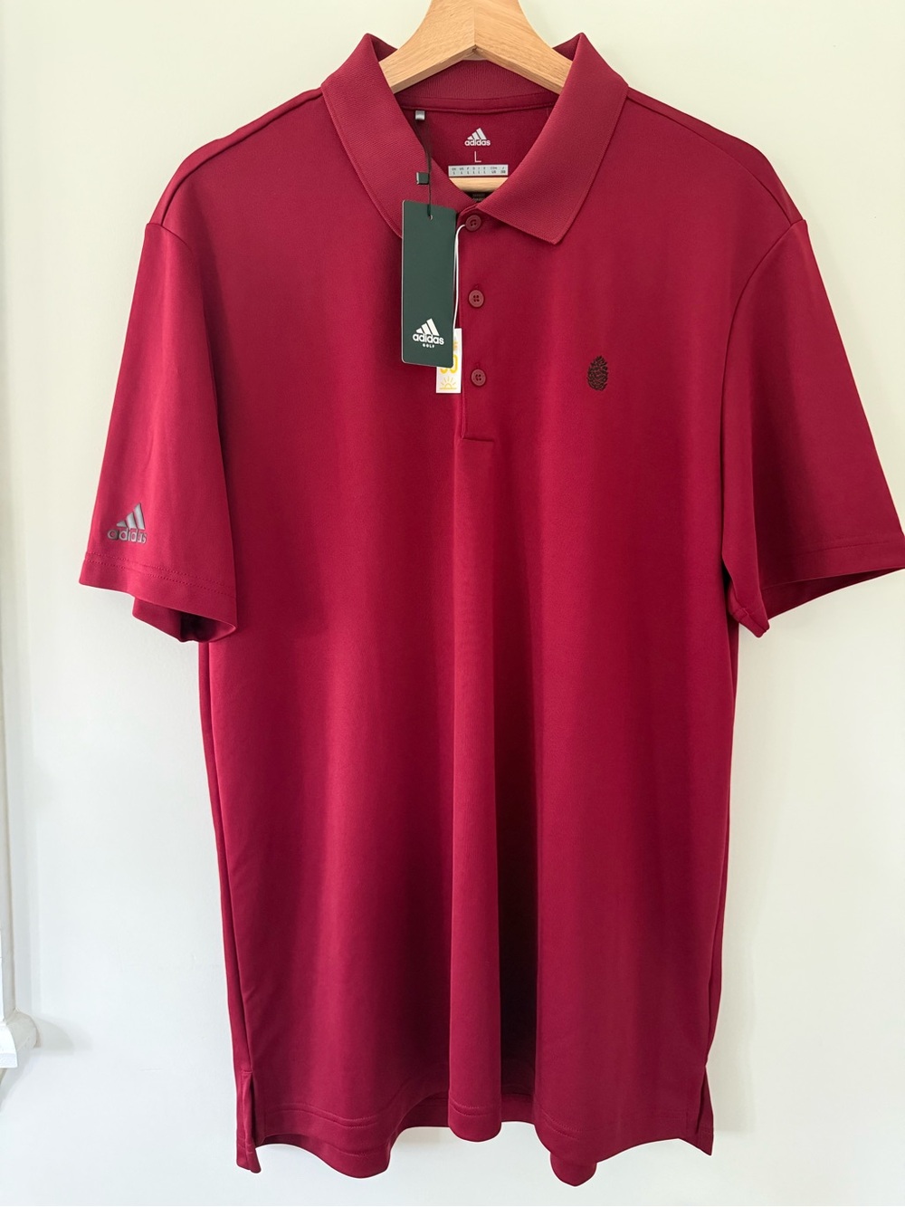 Adidas Men's Golf Burgundy Polo Shirt